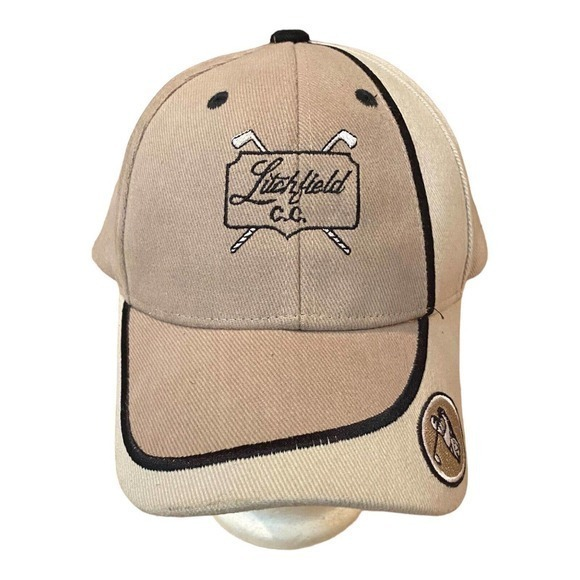 Lichfield Country Club‎ Golf Tan Baseball Cap Hat Adjustable - Picture 1 of 7